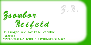zsombor neifeld business card